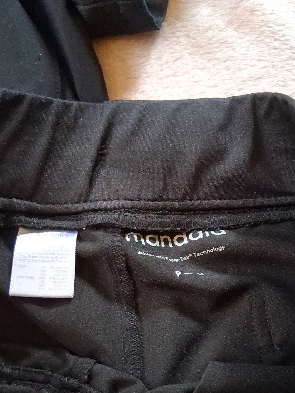 Classic Black Scrub Set - Solid Black Top & Pants Top Is Very Dark Blue - Picture 6 of 7